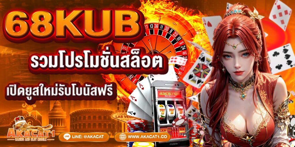 68kub รวมโปรโมชั่นสล็อต เปิดยูสใหม่รับโบนัสฟรี